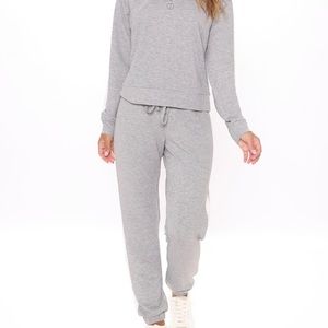 Jogger Set - Heather Grey